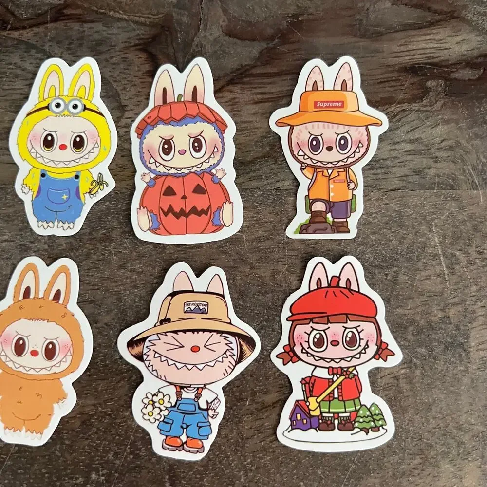 🍭6/$30 Set of 10 Little Monster Stickers - Perfect for a Labubu Lover